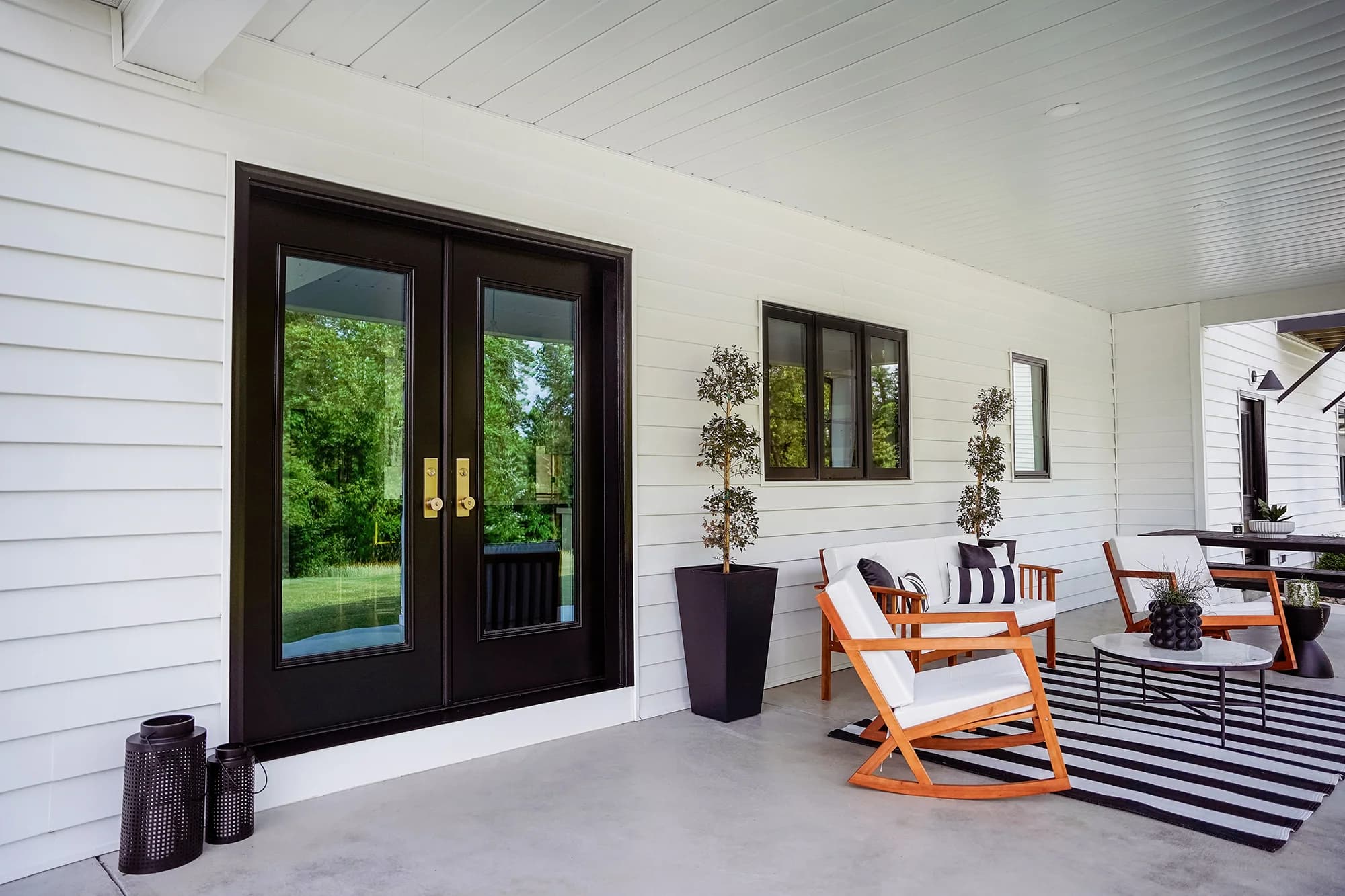 ProVia Legacy steel entry door in Coal Black