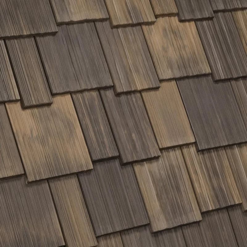 Excelsior home with DaVinci Multi-Width Shake in Aged Cedar
