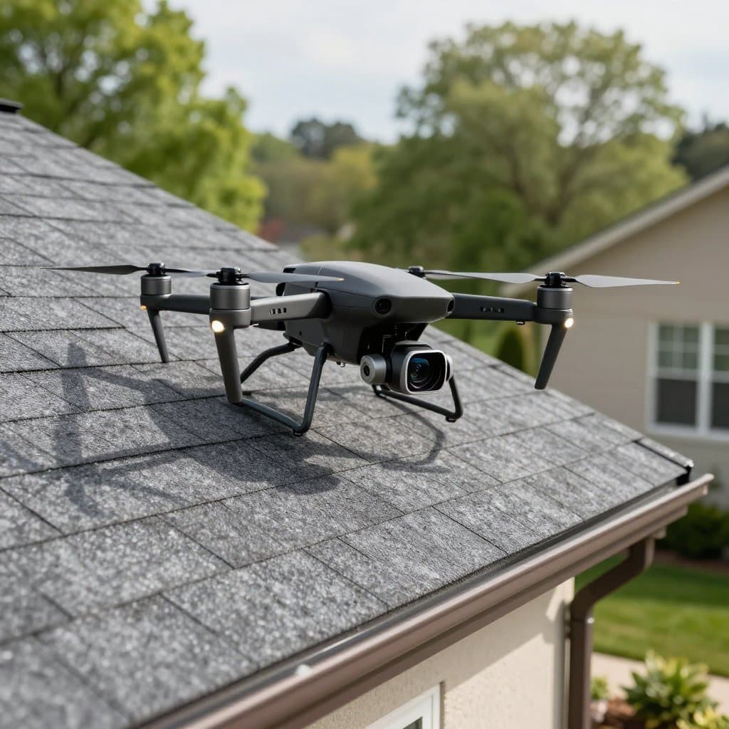 Modex drone roof inspection of a Twin Cities asphalt shingle roof