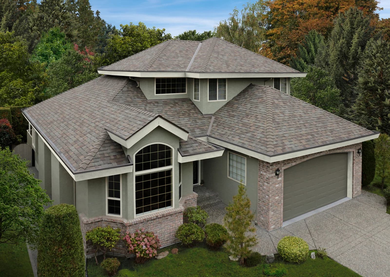 Home with Malarkey Highlander shingle in Natural Wood