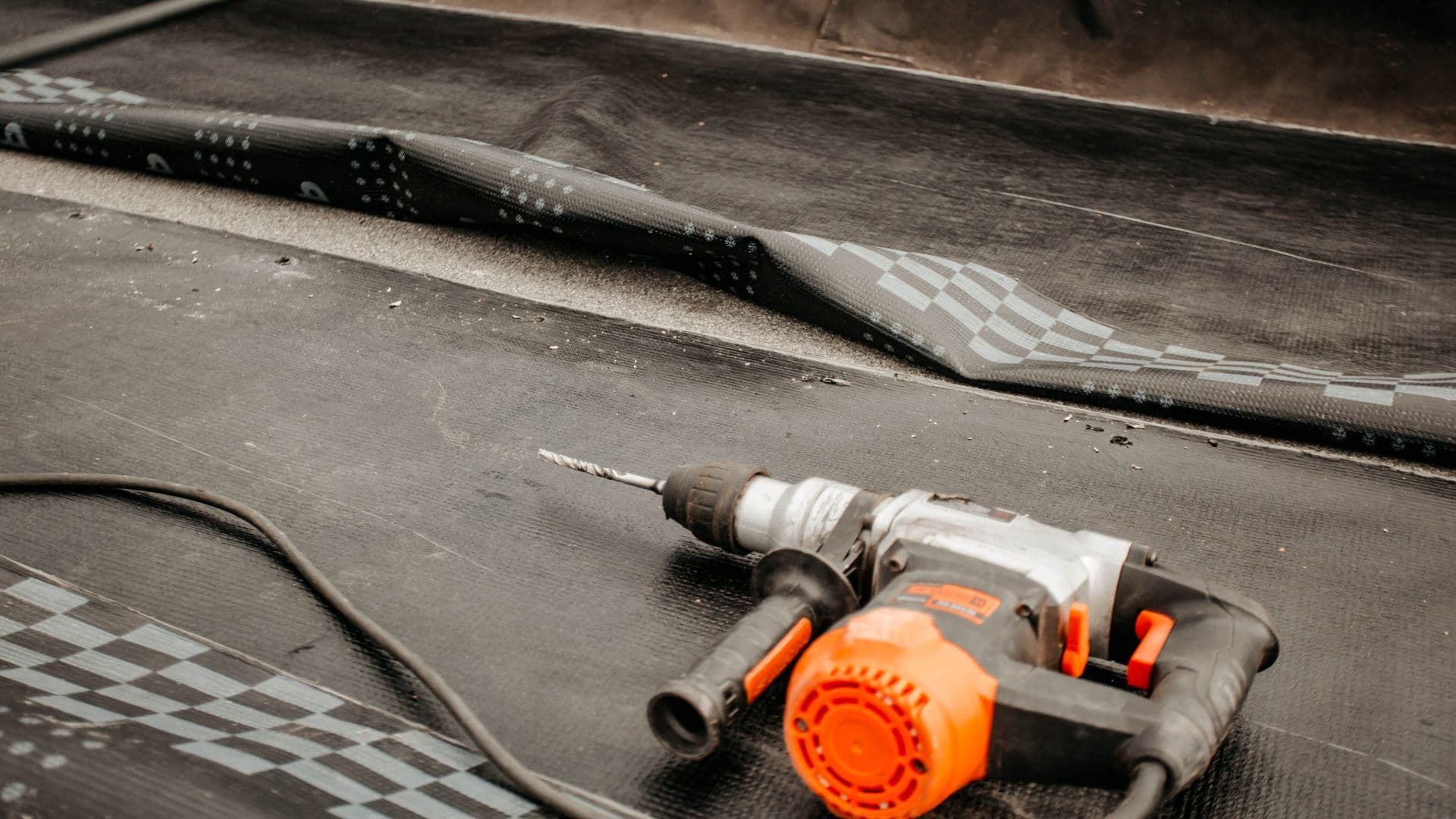 Modex install tools staged on a roof before crew arrival