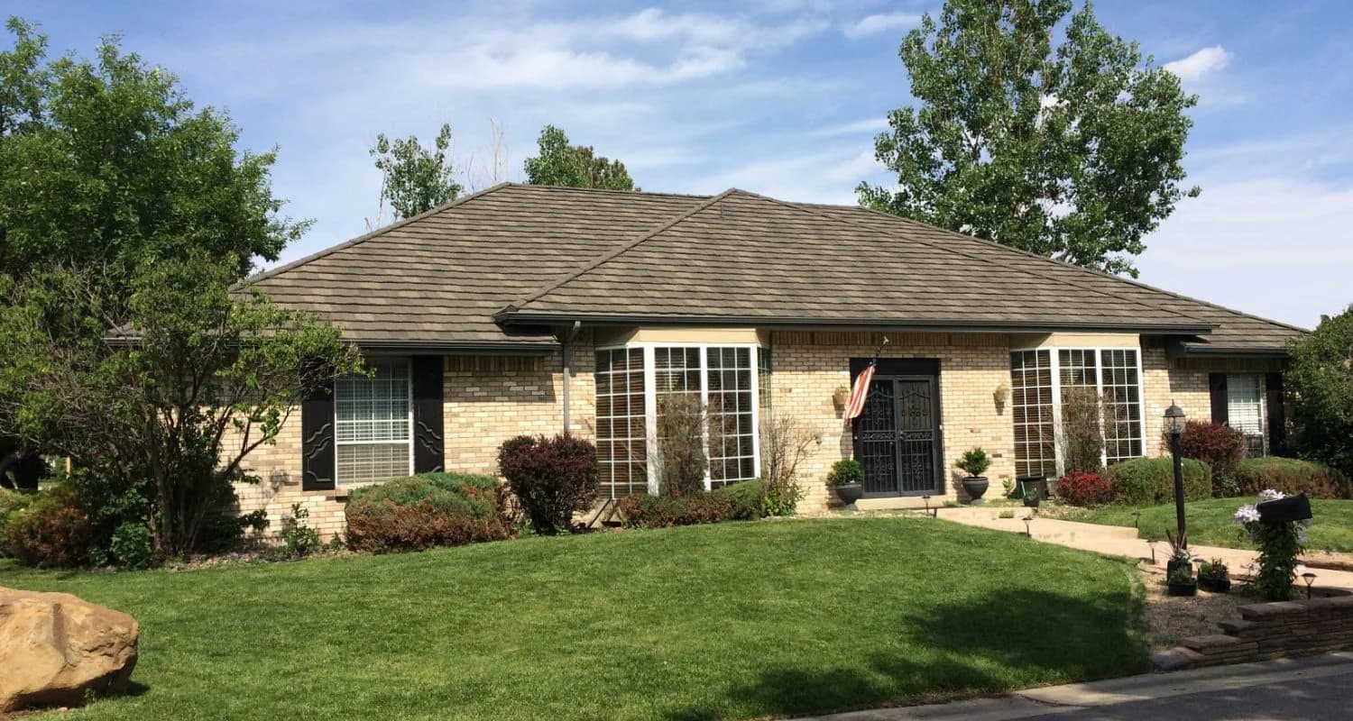 DECRA Shake XD stone-coated steel roofing in Pinnacle Grey