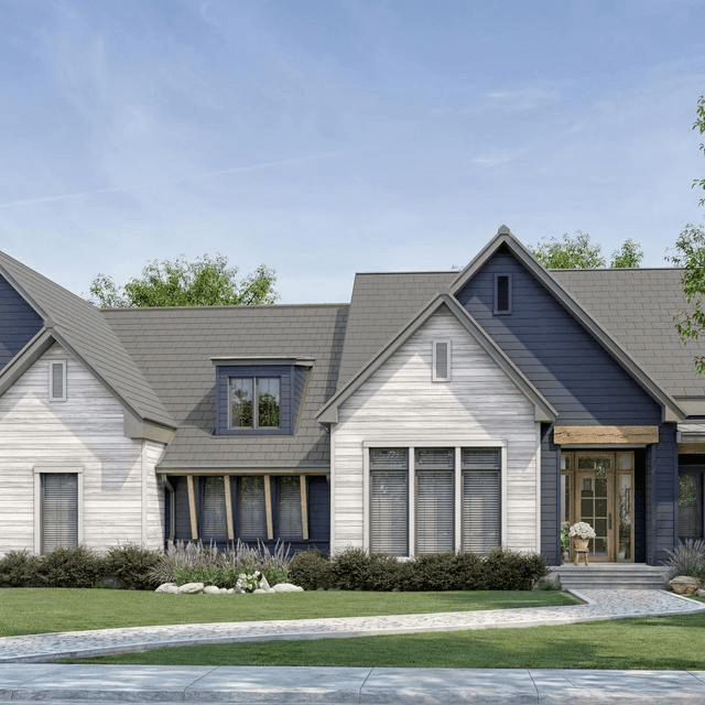 EDCO Prism Series steel shiplap siding on a contemporary home