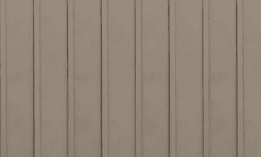 EDCO Entex vertical steel siding in Claytone color