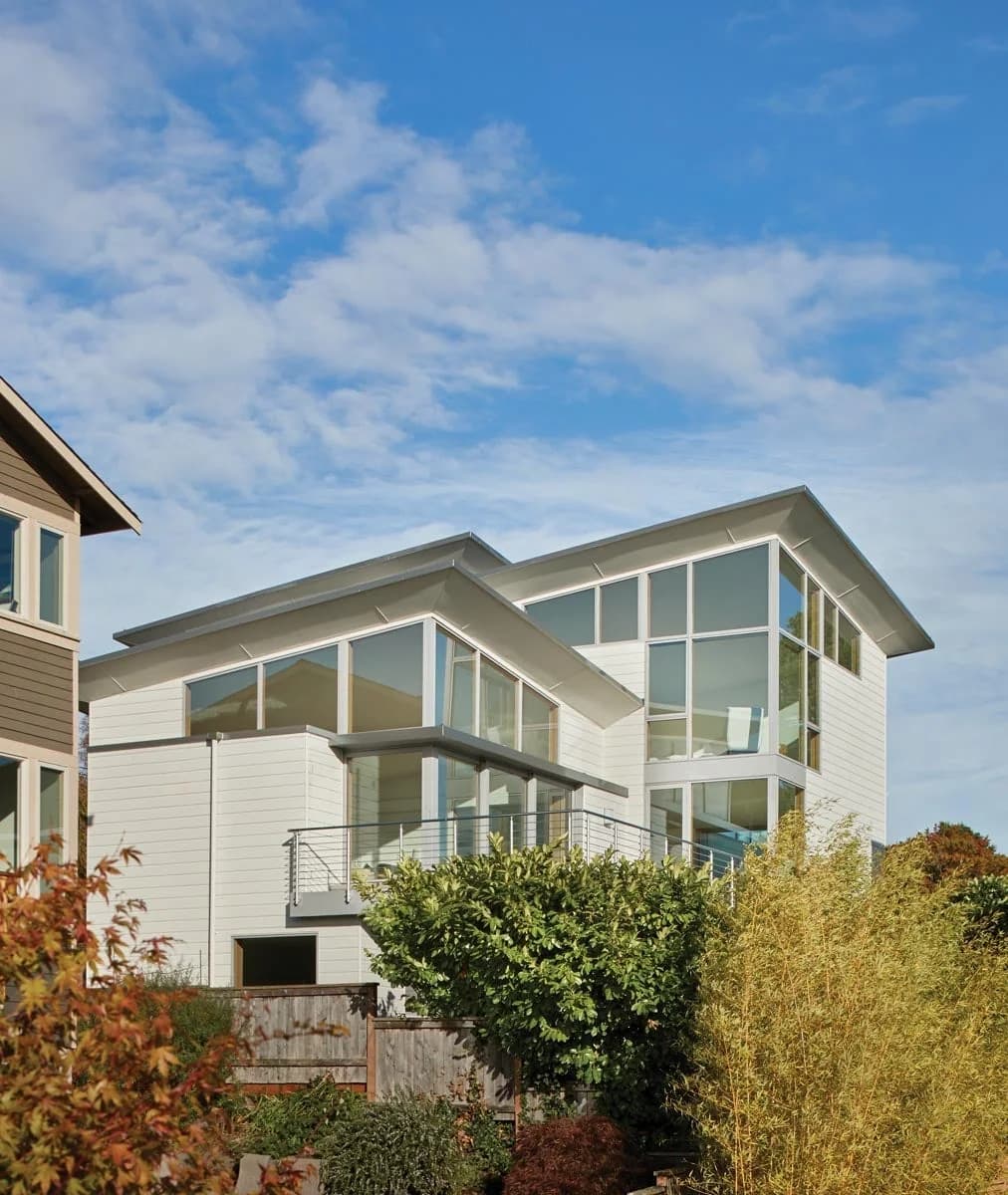 Kolbe windows on a Prior Lake lake home with a water view