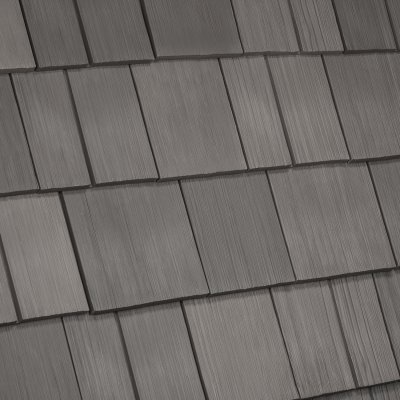 DaVinci synthetic slate roof on a Plymouth Medicine Lake walkout