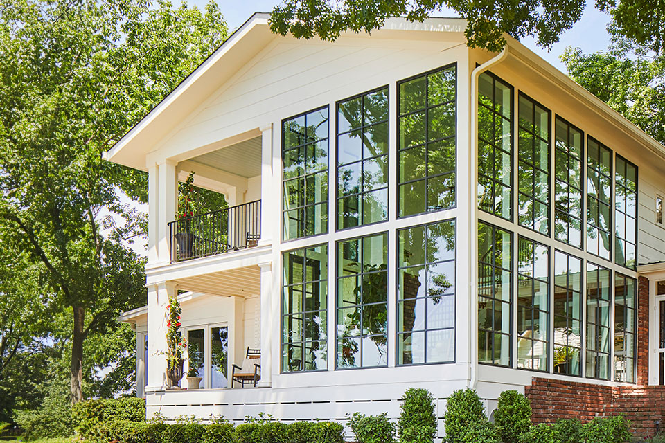 Pella Architect Series windows installed on a Plymouth custom home